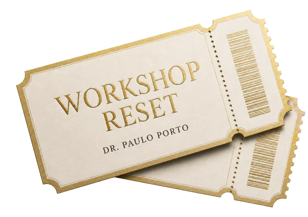 Ingresso do Workshop Reset, bônus conduzido pelo Dr. Paulo Porto.
